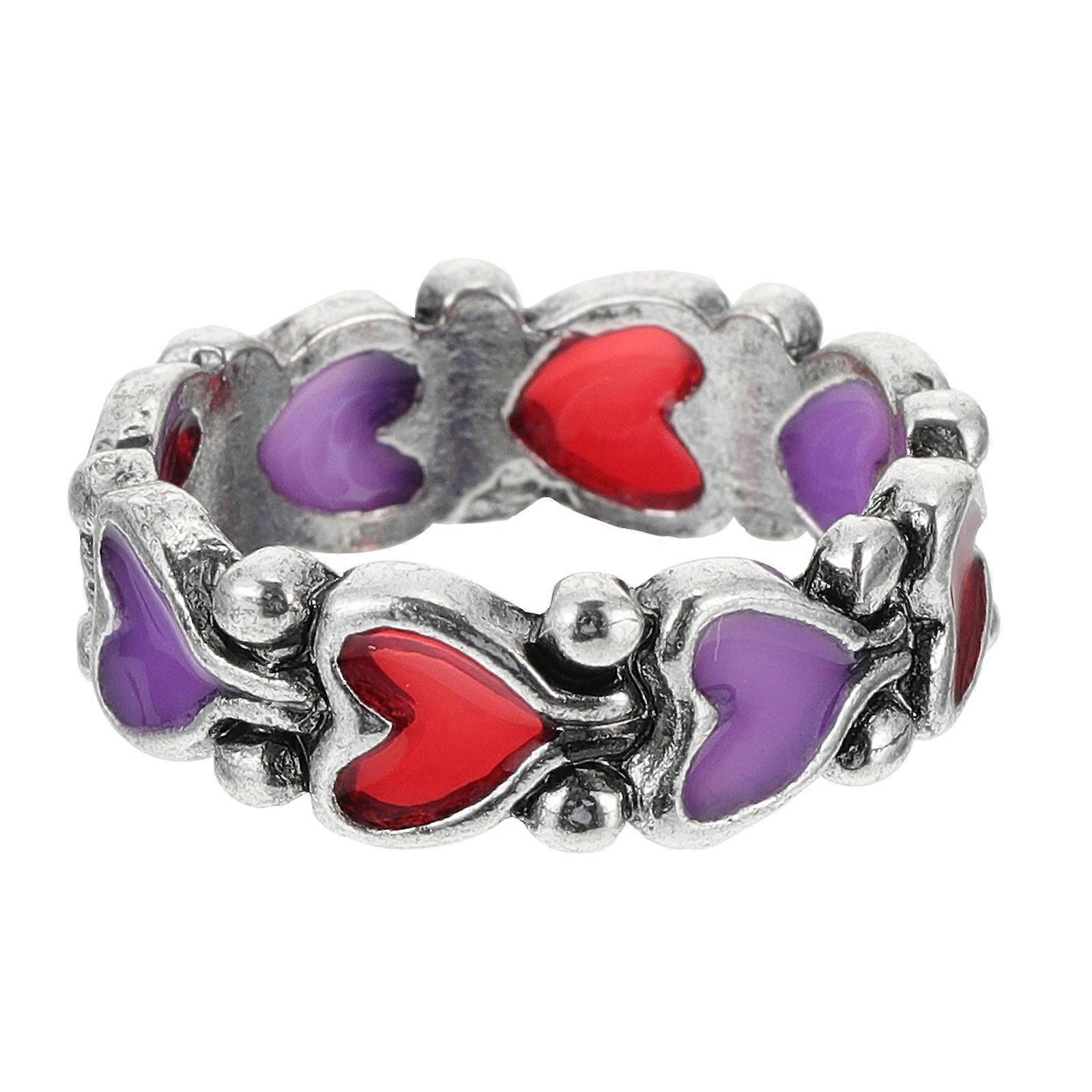 Retro Peach Heart Finger Ring Vintage Style Creative Fashion Jewelry for Women Elegant Statement Accessory for Parties Festivals Unique Design