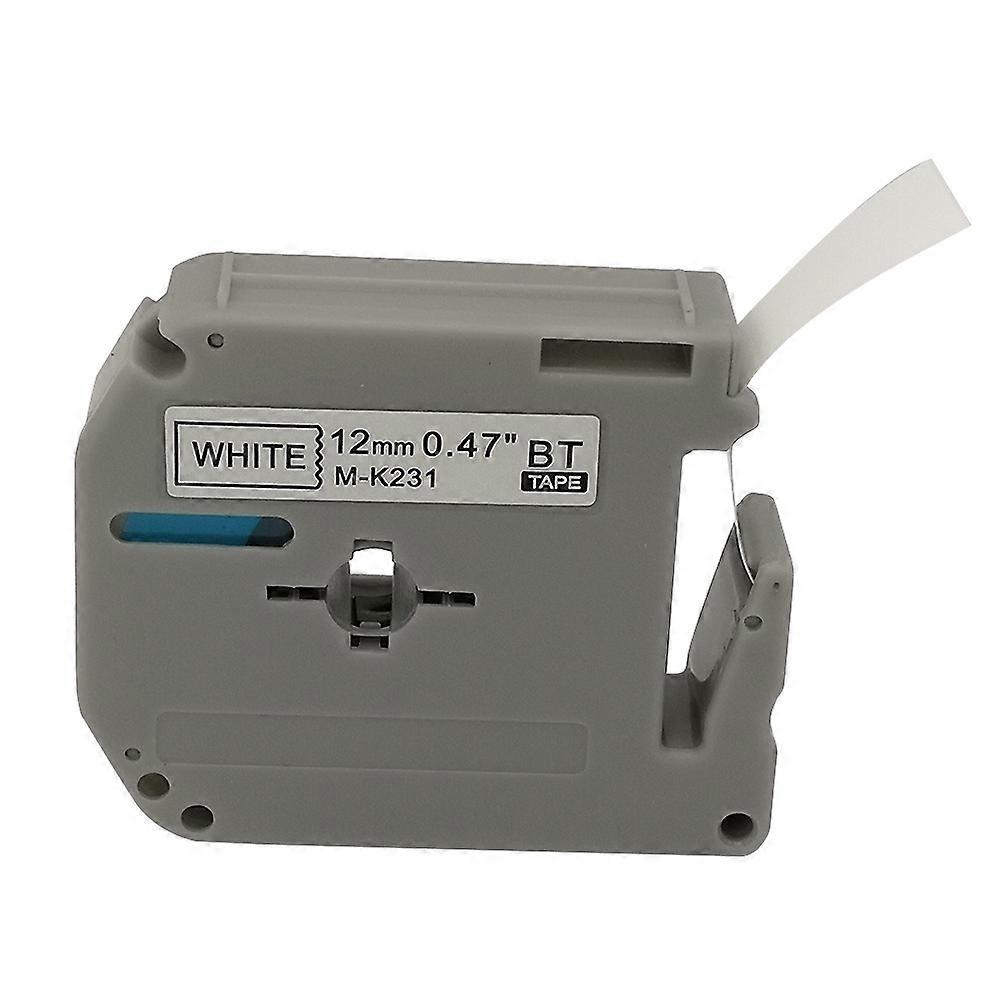Label Maker Tape Refill 6Pack Laminated Tapes Compatible with PT-65 PT-70 PT-80 for Indoor Use Water Resistant PVC