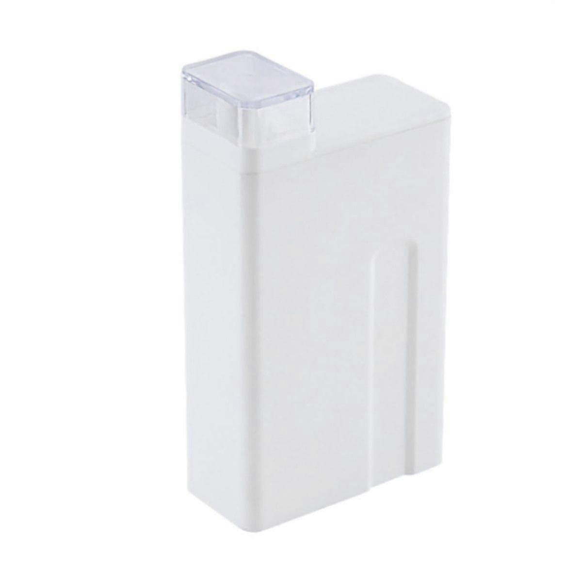 White Laundry Detergent Dispenser Storage Canister Reusable Liquid Softener Holder for Bathroom Washroom 1000ml