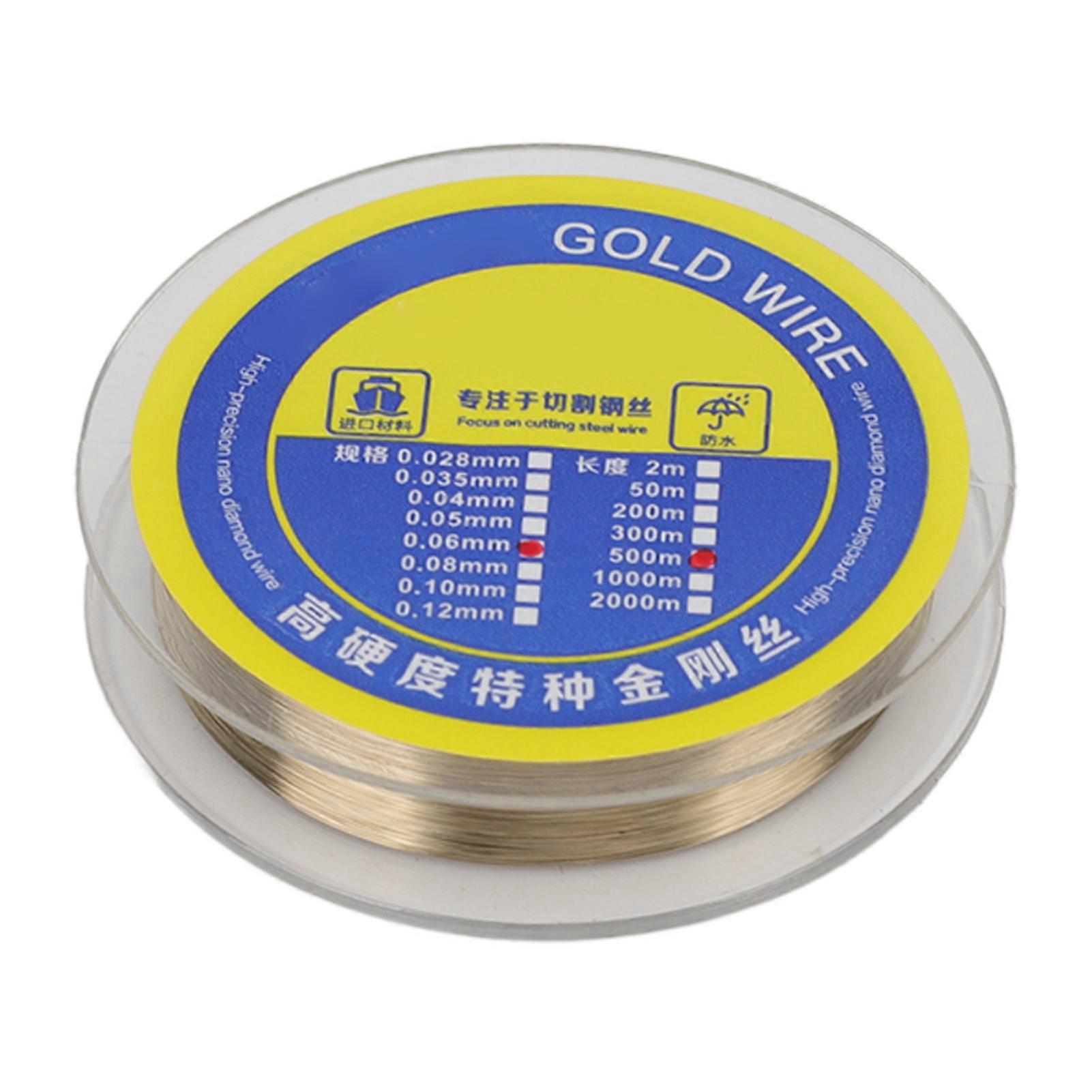 LCD Screen Separation Wire 0.06mm Tungsten Alloy Steel High Tensile Strength Wear Resistance Screen Separation Line 1000m/3280.8ft 