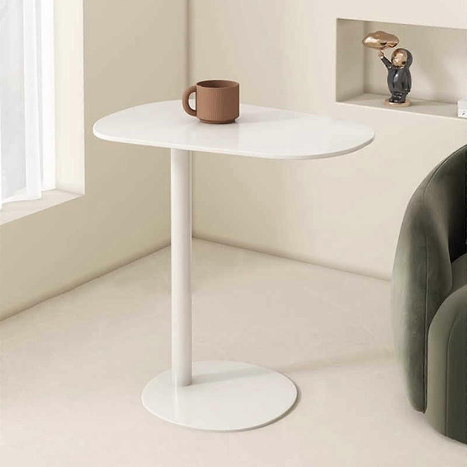 Side table, coffee table, desk, PC table, overbed computer table, hospital bed table for home office, daily relaxation work (White) White