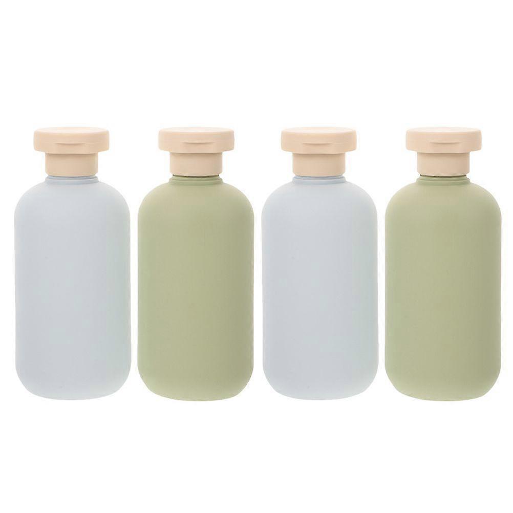 4pcs Travel Bottles Refillable Shampoo And Conditioner Dispenser Squeezable Toiletry Containers Portable Shampoo Dispenser Bottles Plastic Travel Bott
