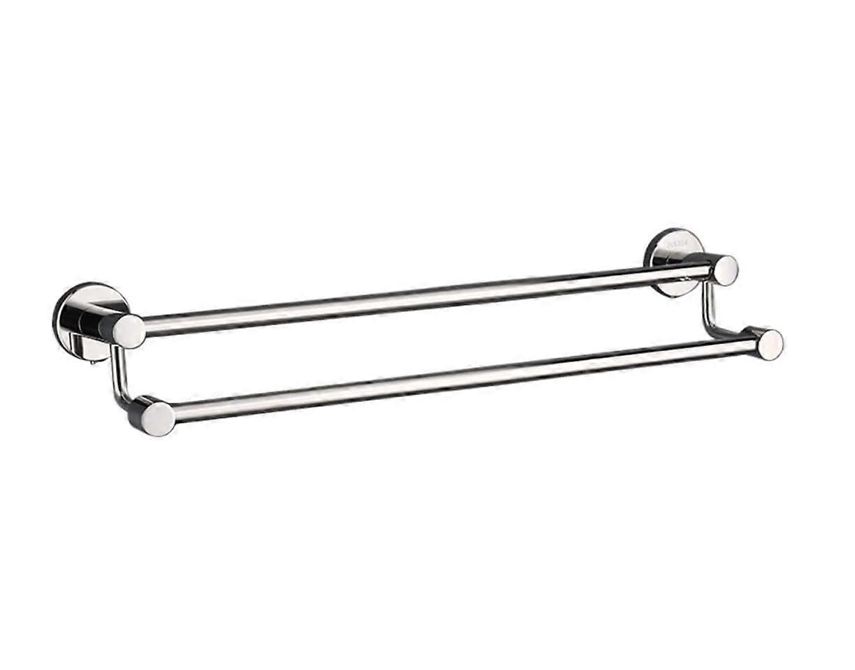 Stainless Steel Towel Rail 90cm Double Towel Holder Wall-Mounted for Bathroom or Kitchen Use