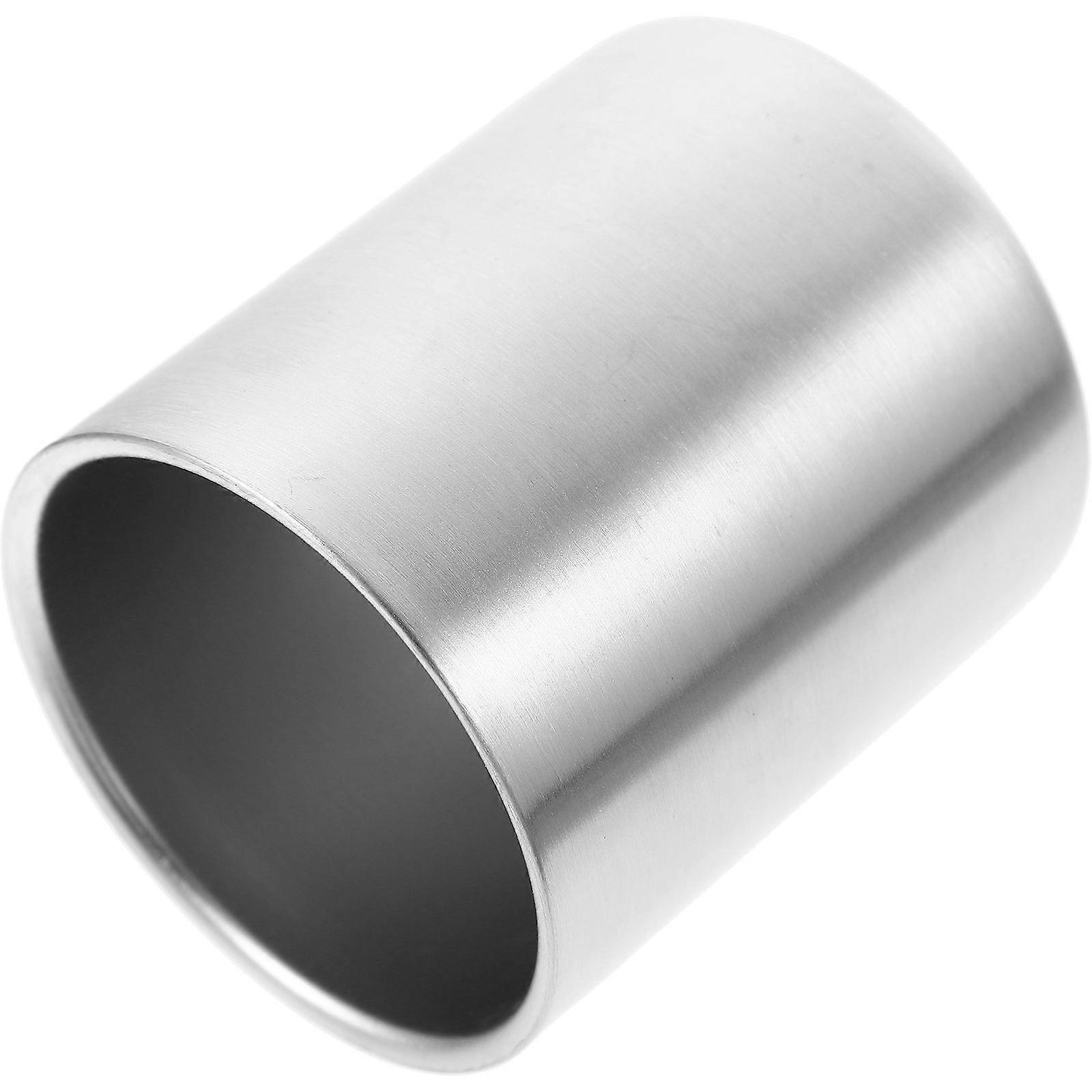 Stainless Steel Toothbrush Tumbler Beverage Cup Water Cup for Home Party Travel Easy to Clean Multi Use Drinkware Silver