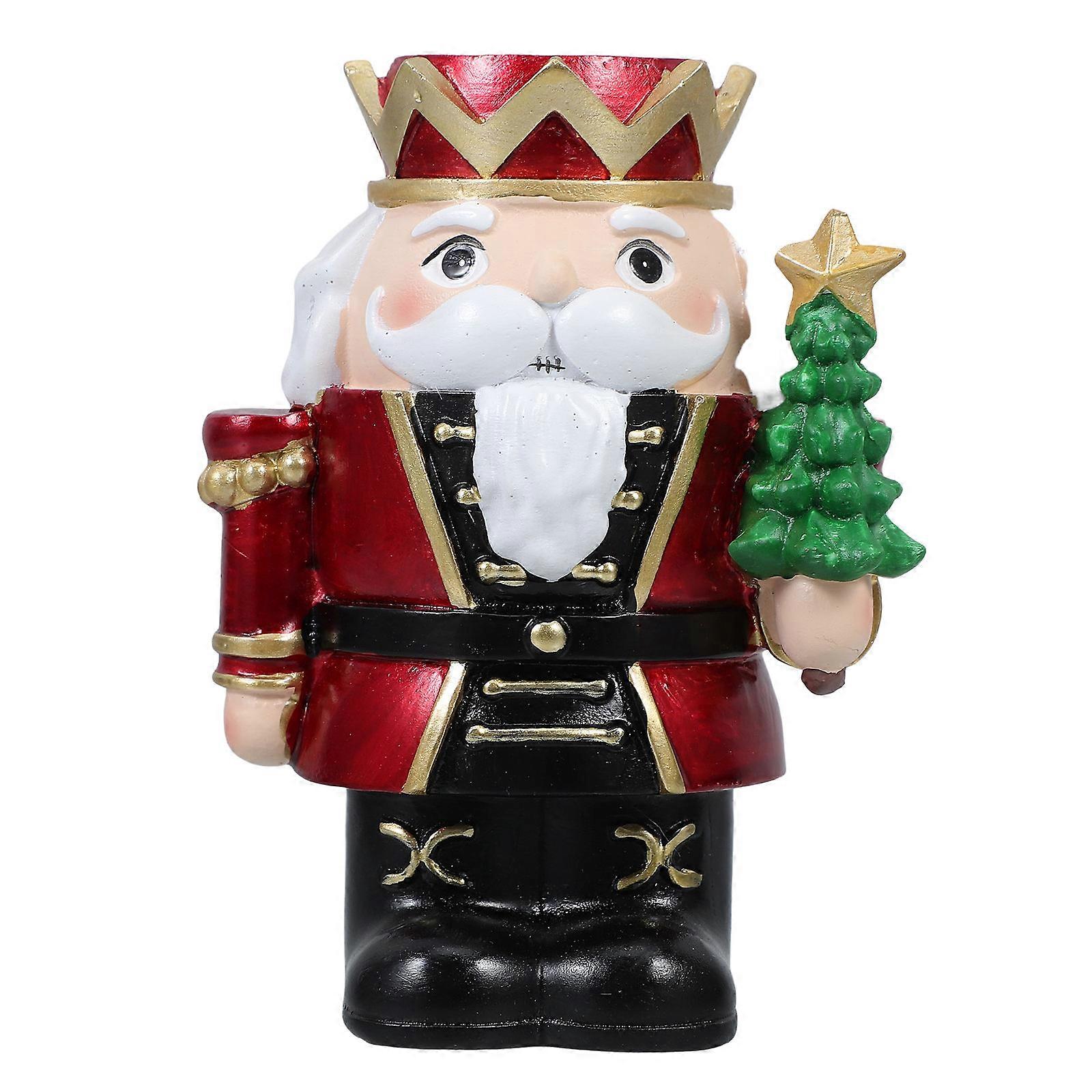 Nutcracker Dessert Stand Candle Holder For Family Gatherings ×3.7×2.7in Homeowners 1Pcs
