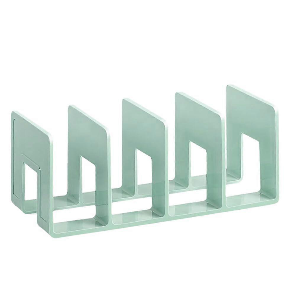 Acrylic Book Stand Bookcase for Desk Magazine File DIY Book Shelves Green