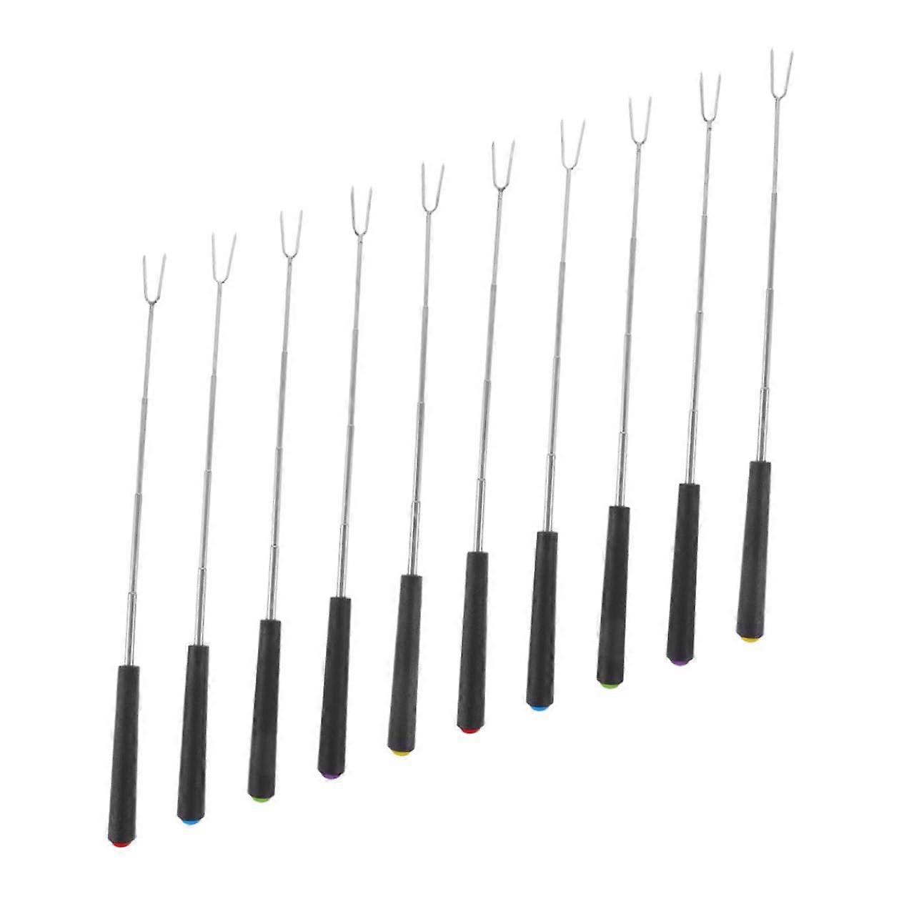 10piece telescopic grill fork set