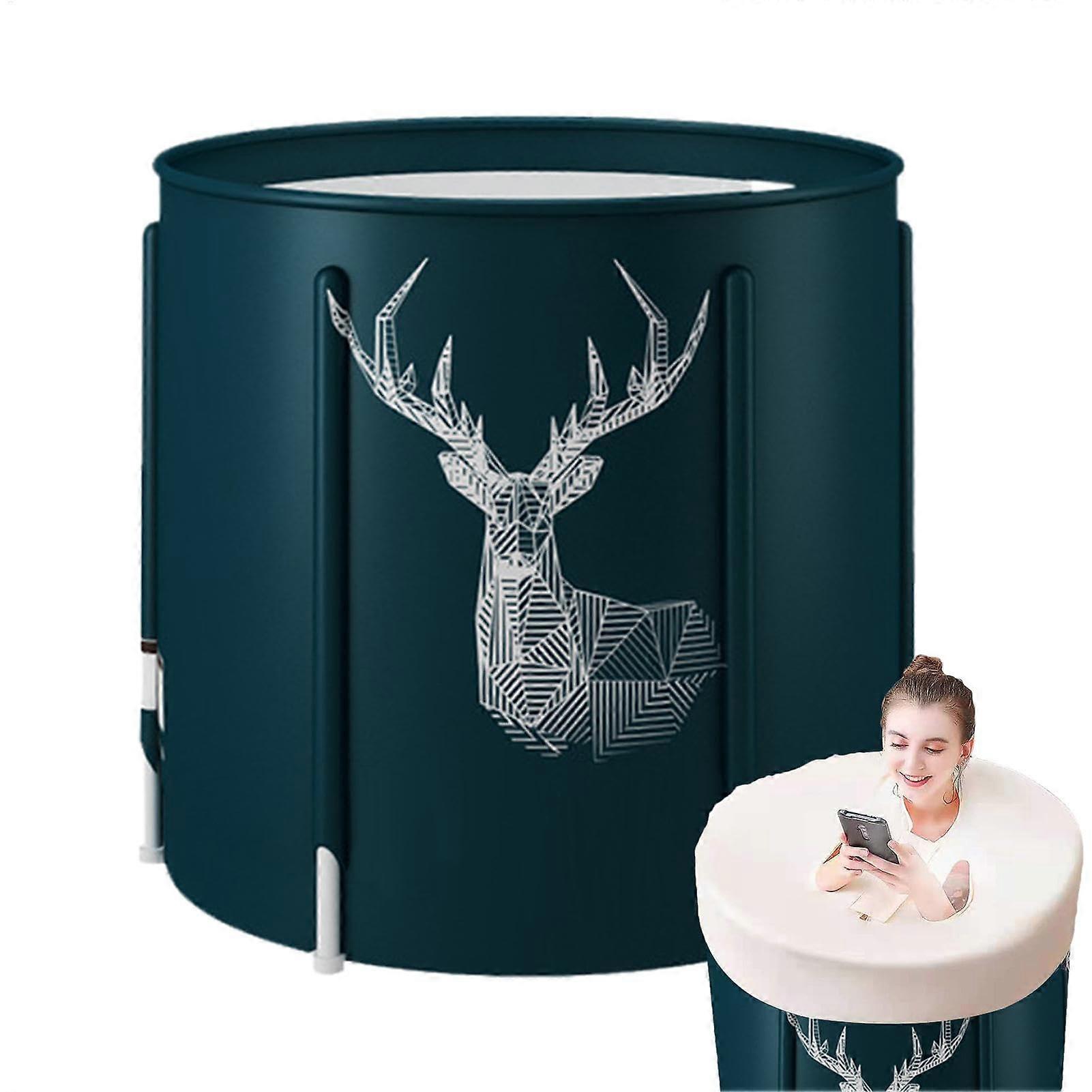 Foldable Bathtub, Portable Soaking Tub for Relaxation, Lightweight Collapsible for Adults, 70 x 65 cm Multicolor