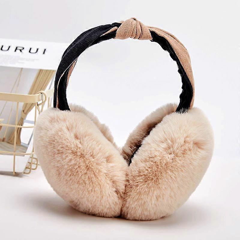 1PC Fashion Foldable Ear Muffs Soft Plush Hair Hoop Imitation Rabbit Fur Ear Cover