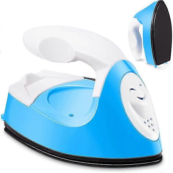 Mini Craft Iron Mini Heat Press Portable Practical Heat Press Μικρό σίδερο με αξεσουάρ βάσης φόρτισης, μπλε