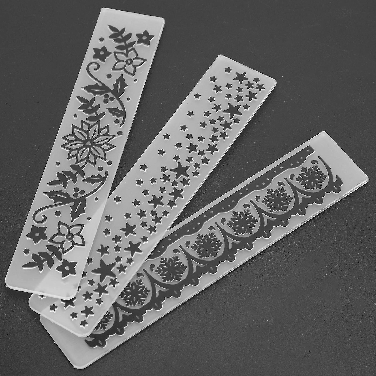9Pcs Embossing Folder DIY Plastic ConcaveConvex Embossed Template Paper Crafts for Card Scrapbook