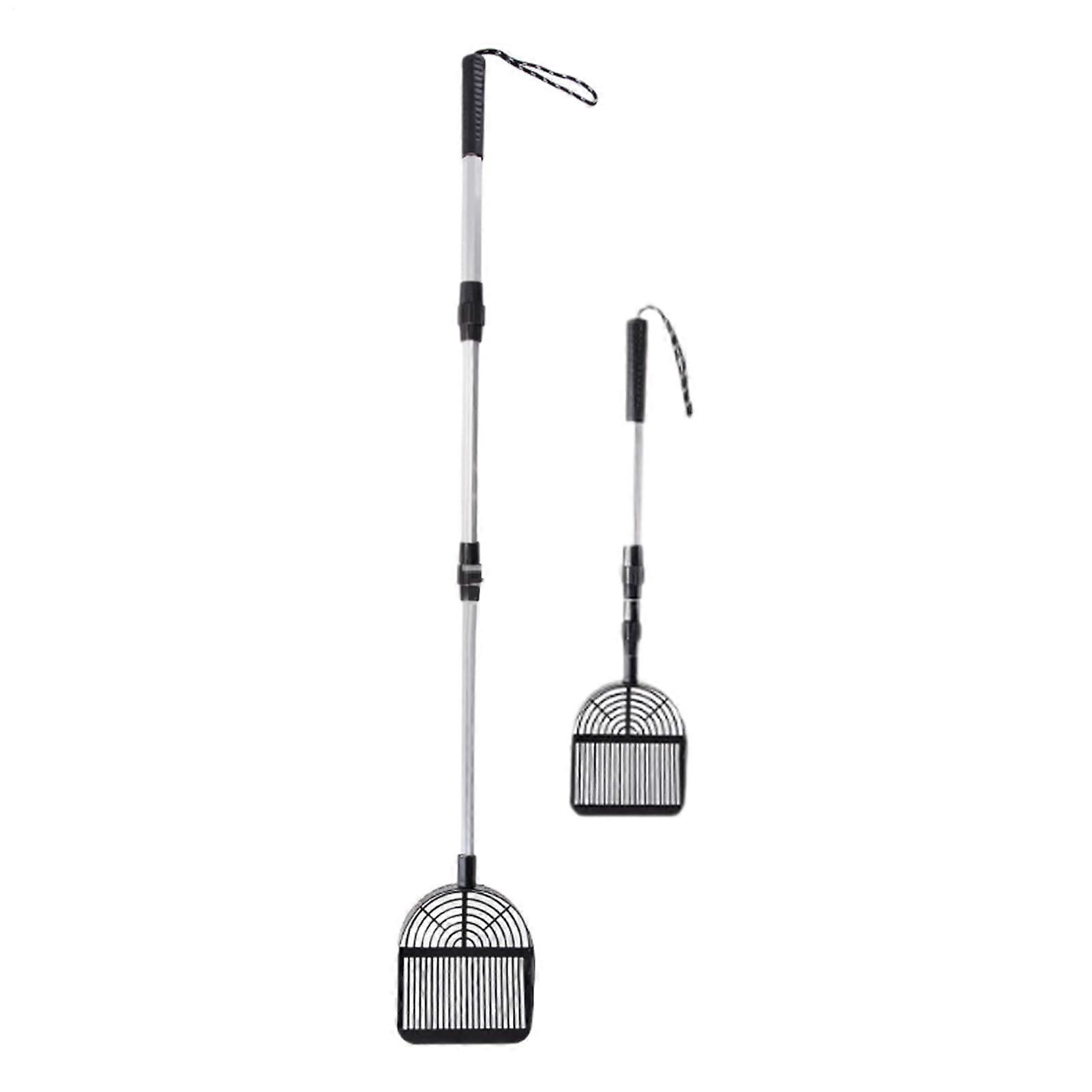 Sand Shovel for Chicken Coop - Adjustable Ergonomic Manure Sweeping Shovel, Sturdy Semicircular Collector for Cages and Coops