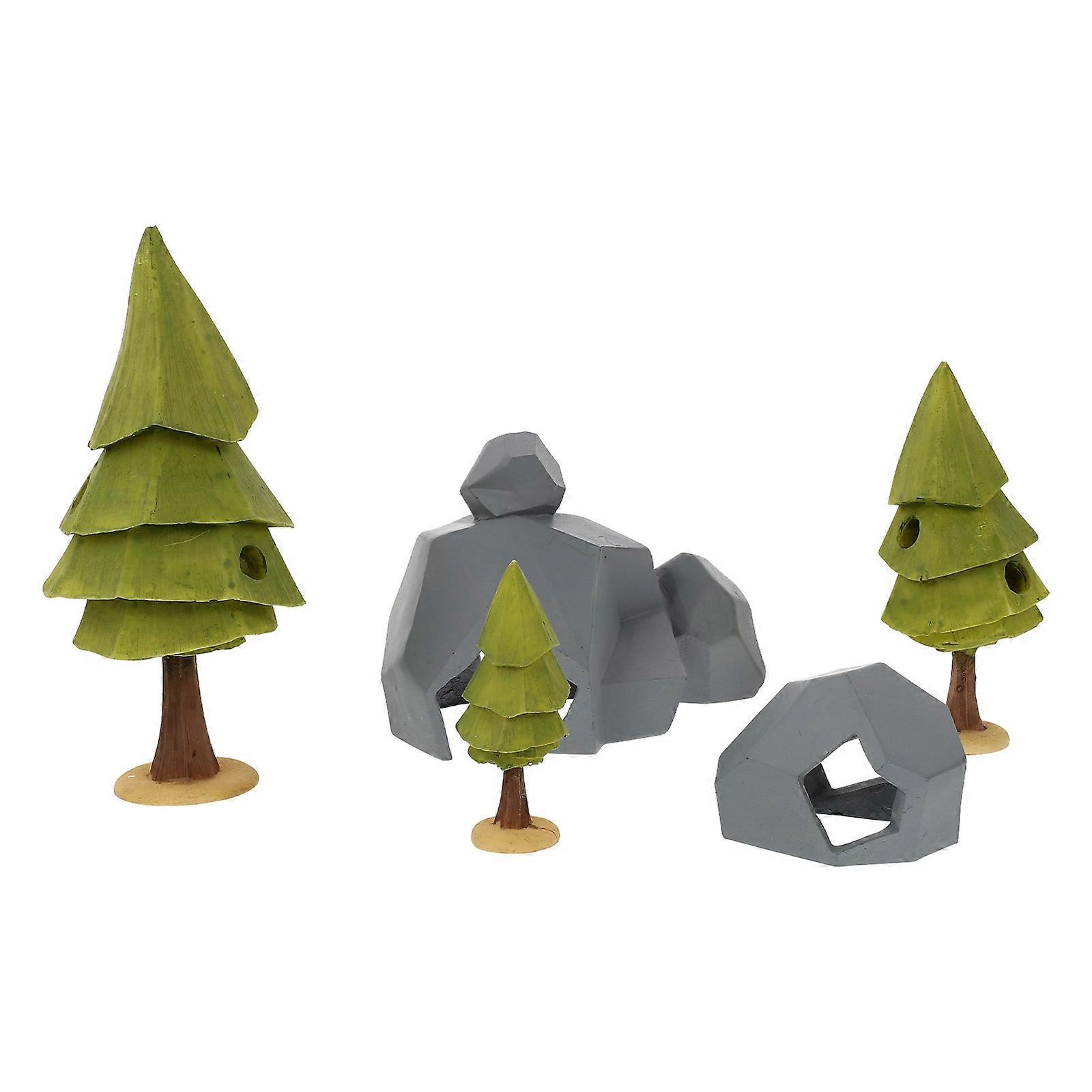 Decorative Fish Tank Forest Model Ornament Designed For Aquariums And Fish Tanks In 14X6X6cm Size For Playing And Hiding