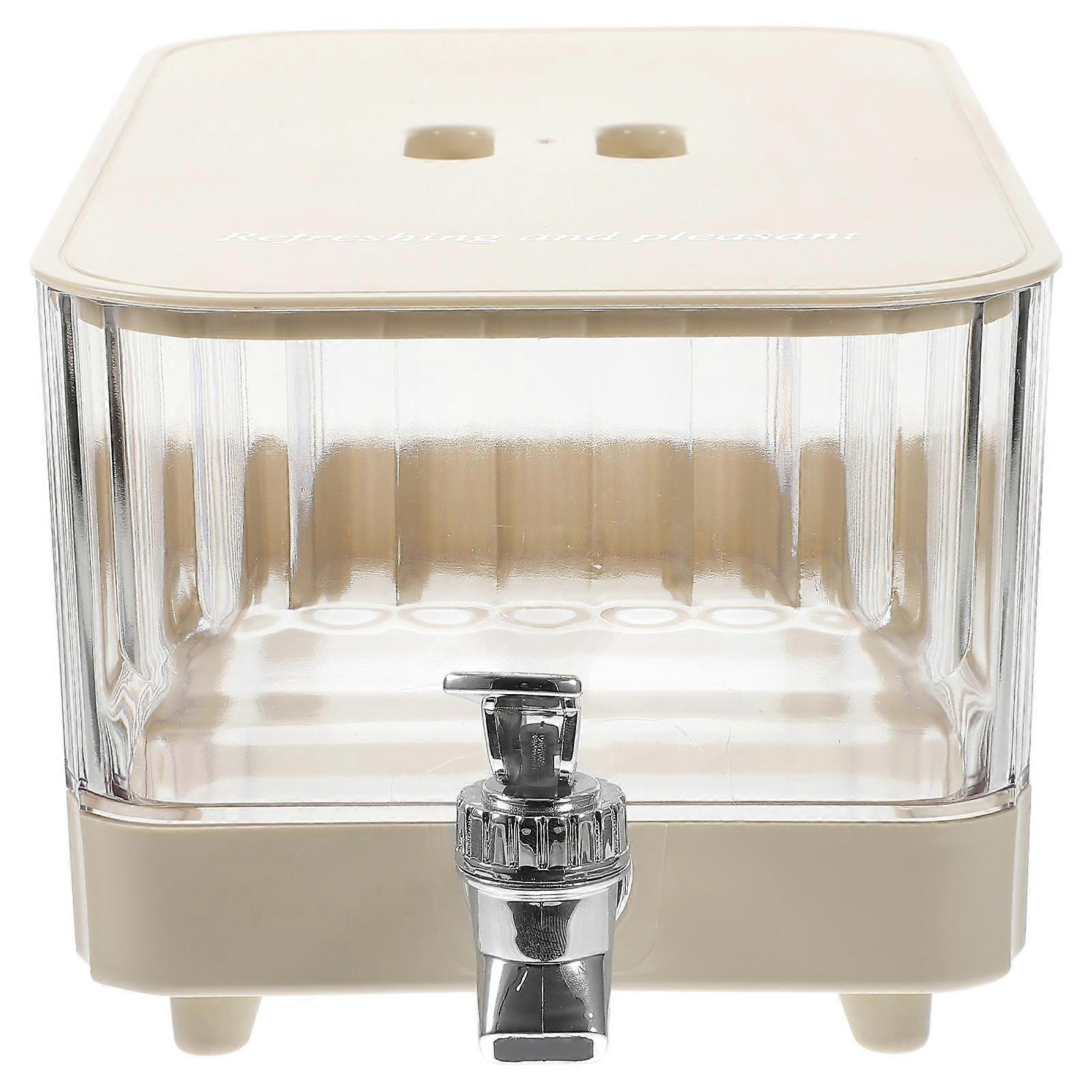 White Plastic Beverage Dispenser with Spigot for Home Use Large Capacity PP Material