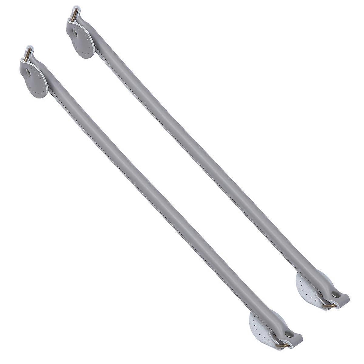 Grey 1 Pair Handbag Handles Replacement Strap For Tote Craft Projects 40x3.6x1.5cm