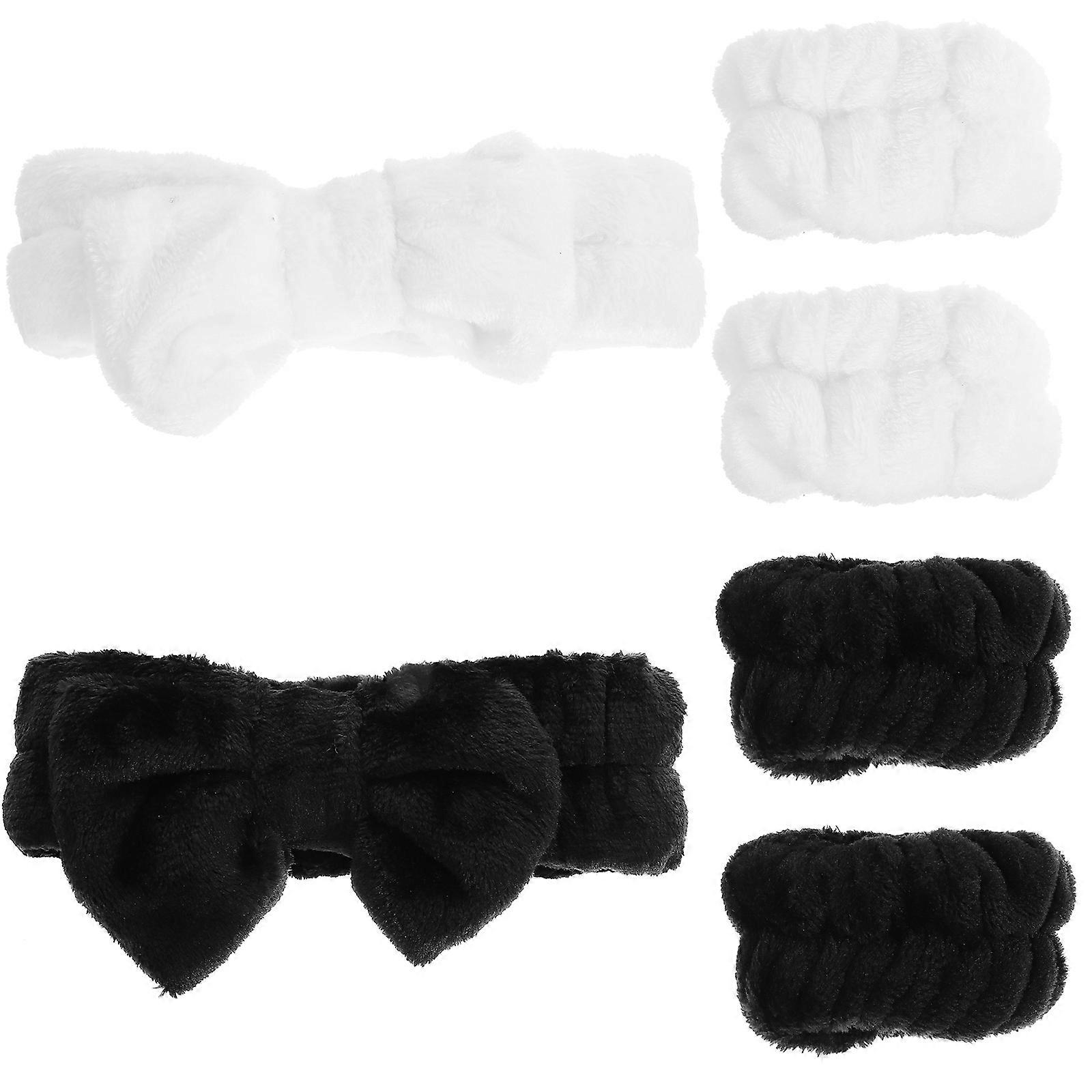Facial Headband 1 Set For Women Jogging Assorted Color Hair Management 6Pcs