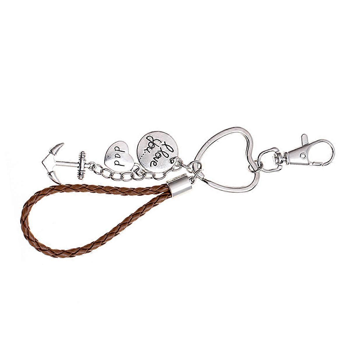 I Love You Dad Keychain Gift for Dad Made of Alloy Silver Color Practical and Unique Gift 1 Piece
