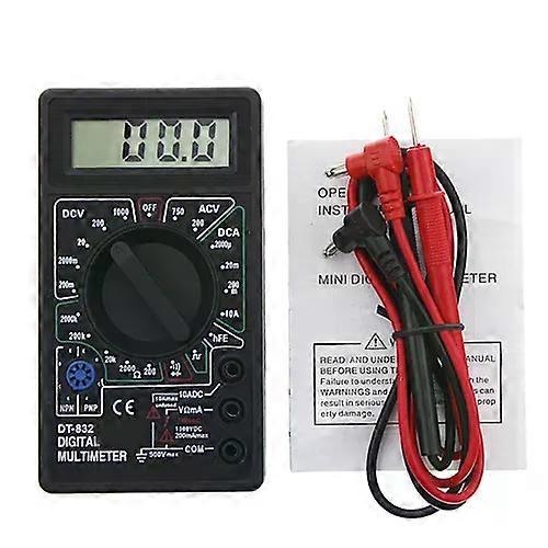 Professional DT832 LCD DC AC Digital Multimeter Voltmeter Ammeter Resistance Meter
