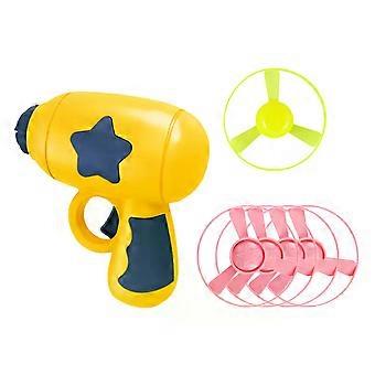 Cats Toys Interactive Funny Plastic Games Flying Saucer Rotating Luminous Dragonfly Dogs Play Training Discs Play Pet Supplies