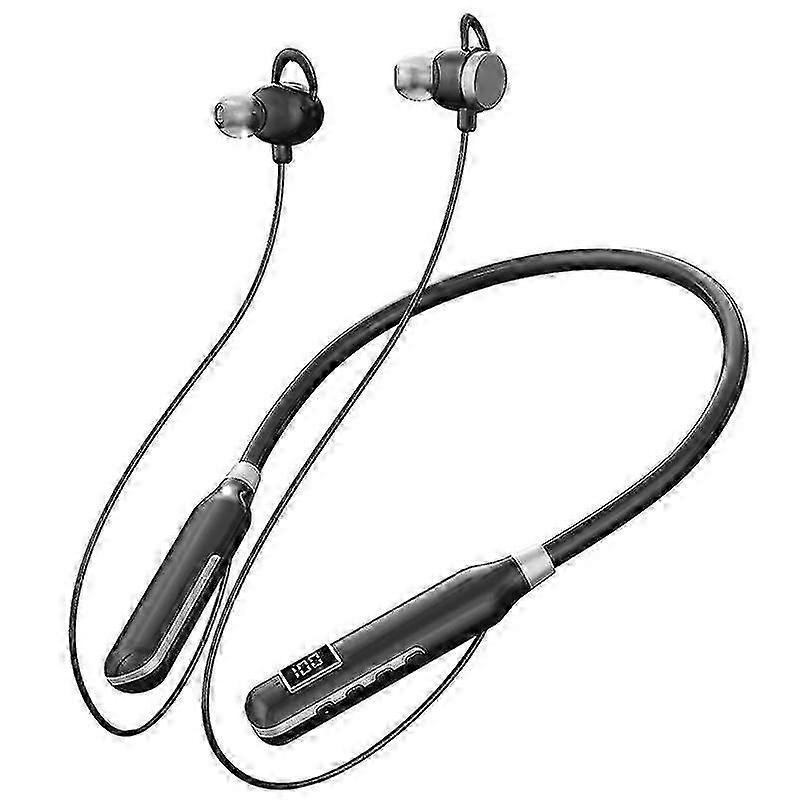 Wireless neck-mounted Bluetooth headset [hands-free music, built-in microphone and button control] H