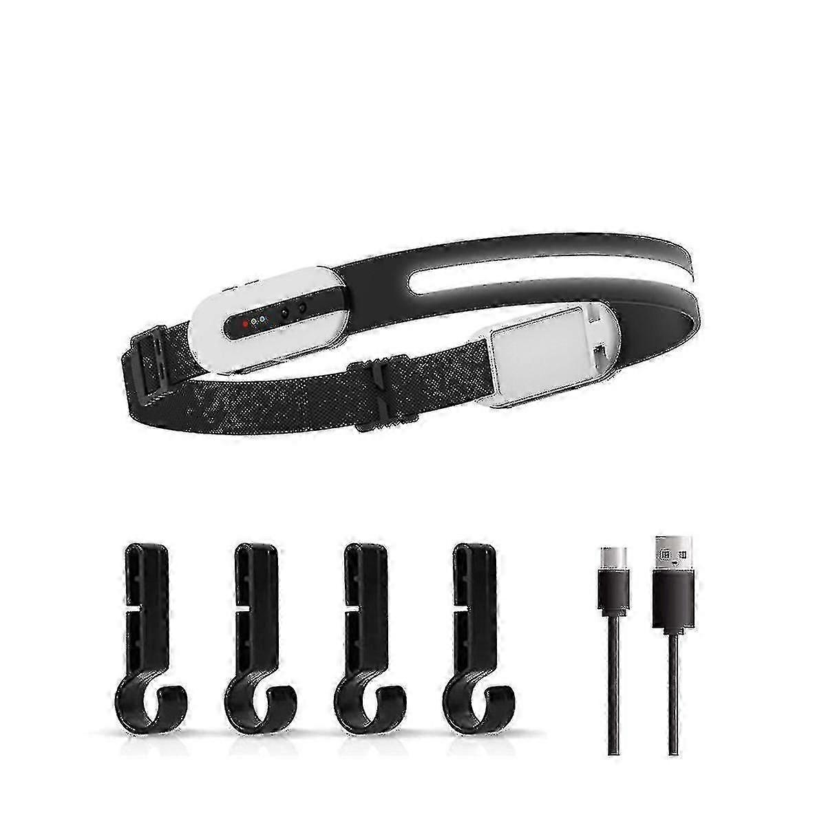 Multi-function Induction Headlights Support Fast Charging Bluetooth Conversation Fishing Outdoor He