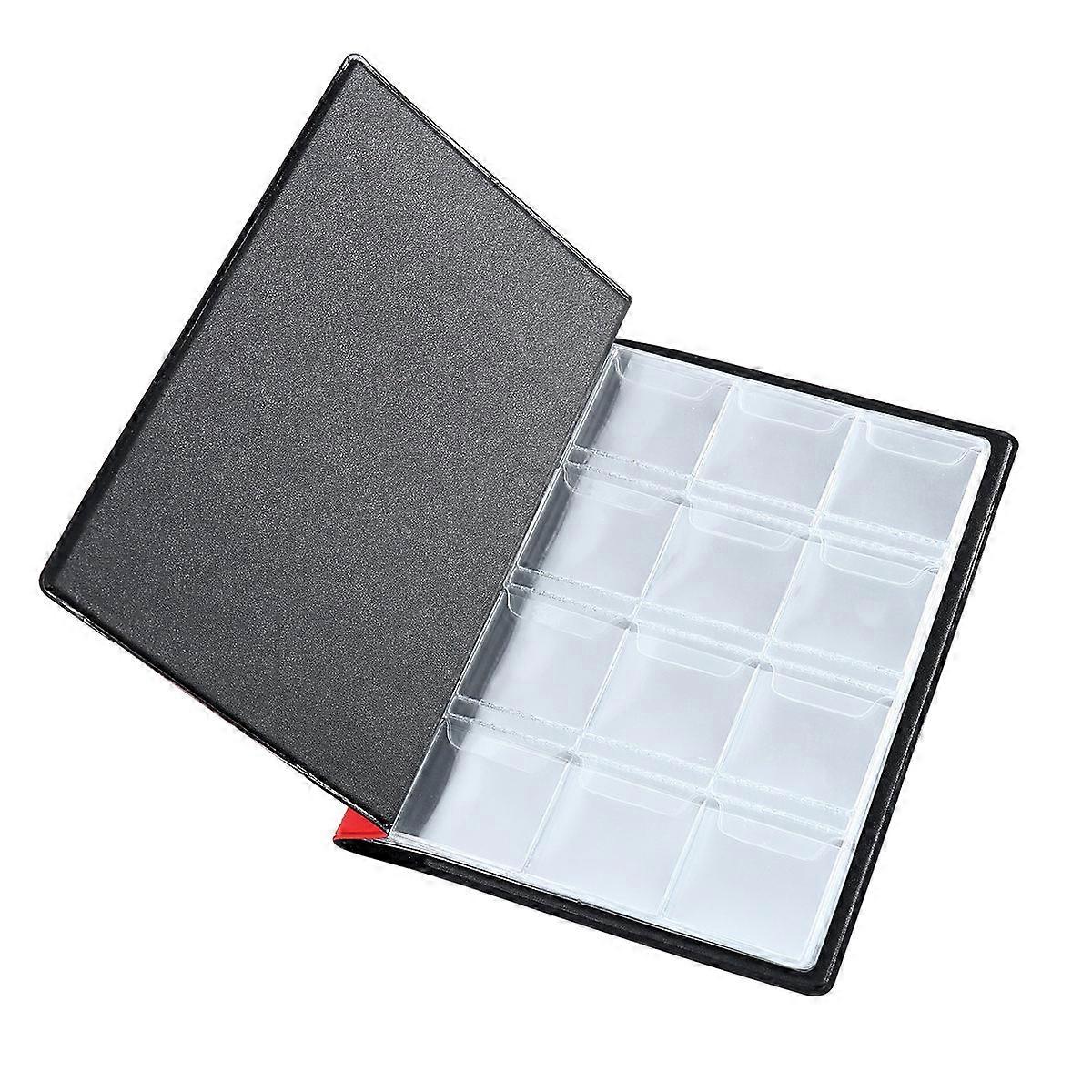コイントークンメダリオンバッジポータブルPU OPP 120ポケット15 * 11cmの赤いコイン収集アルバムブック