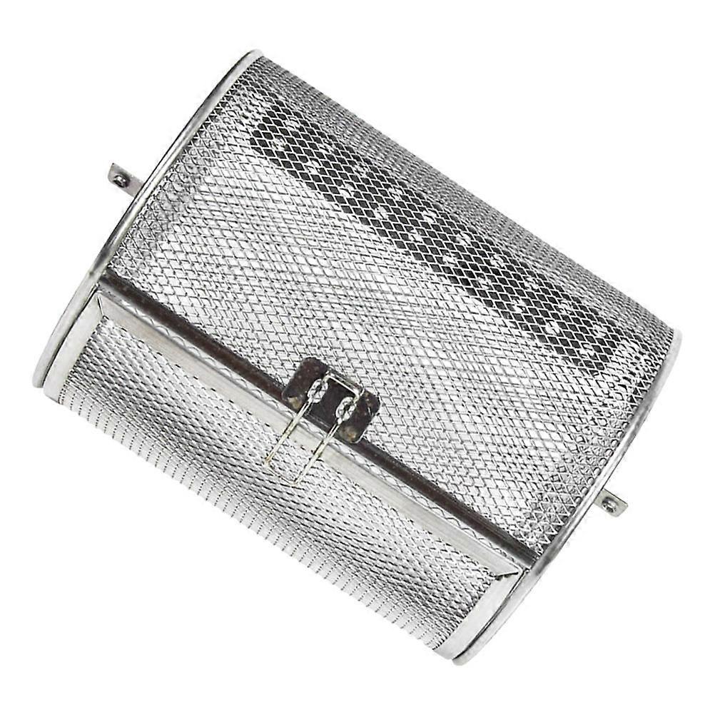 Silver Stainless Steel Metal Grilled Cages for Even Heating Useful for Storage Kitchen Roasting Tools 11.5x8.5x4.5 inches
