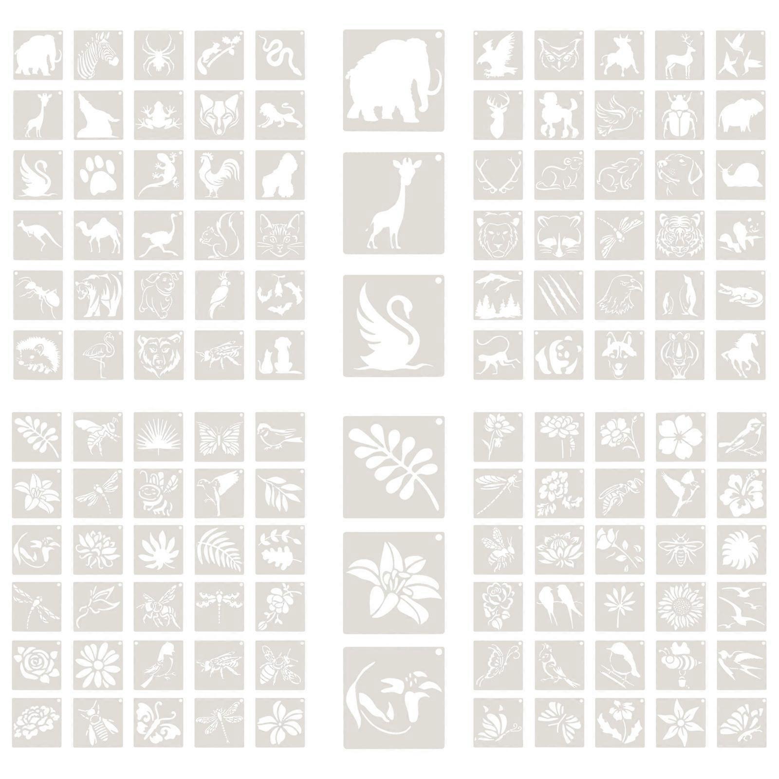 Creative Painting Stencils 120 Sheets For Special Days And Holiday Occasions Farm Animals Designs With PET Material