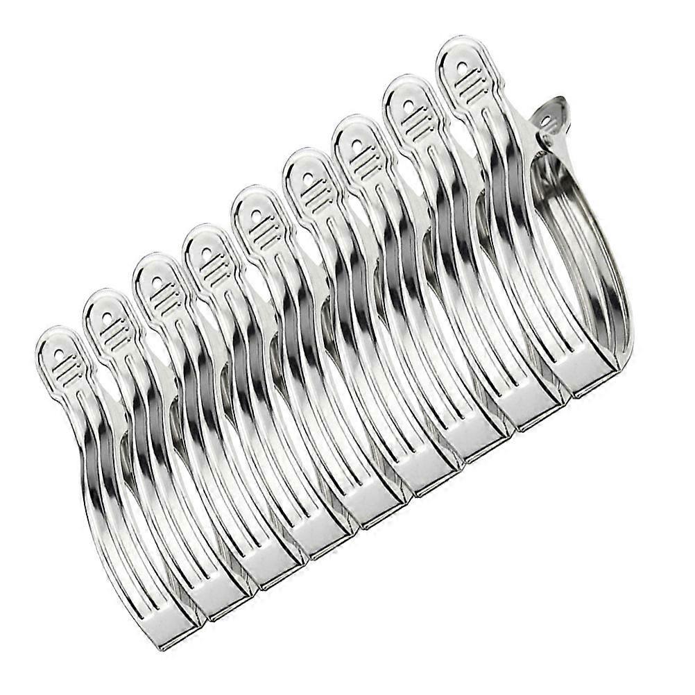 Large Stainless Steel Clothespin For Home Use Ideal For Holding Quilts With Windproof Function And Smooth Grip 9 Pcs