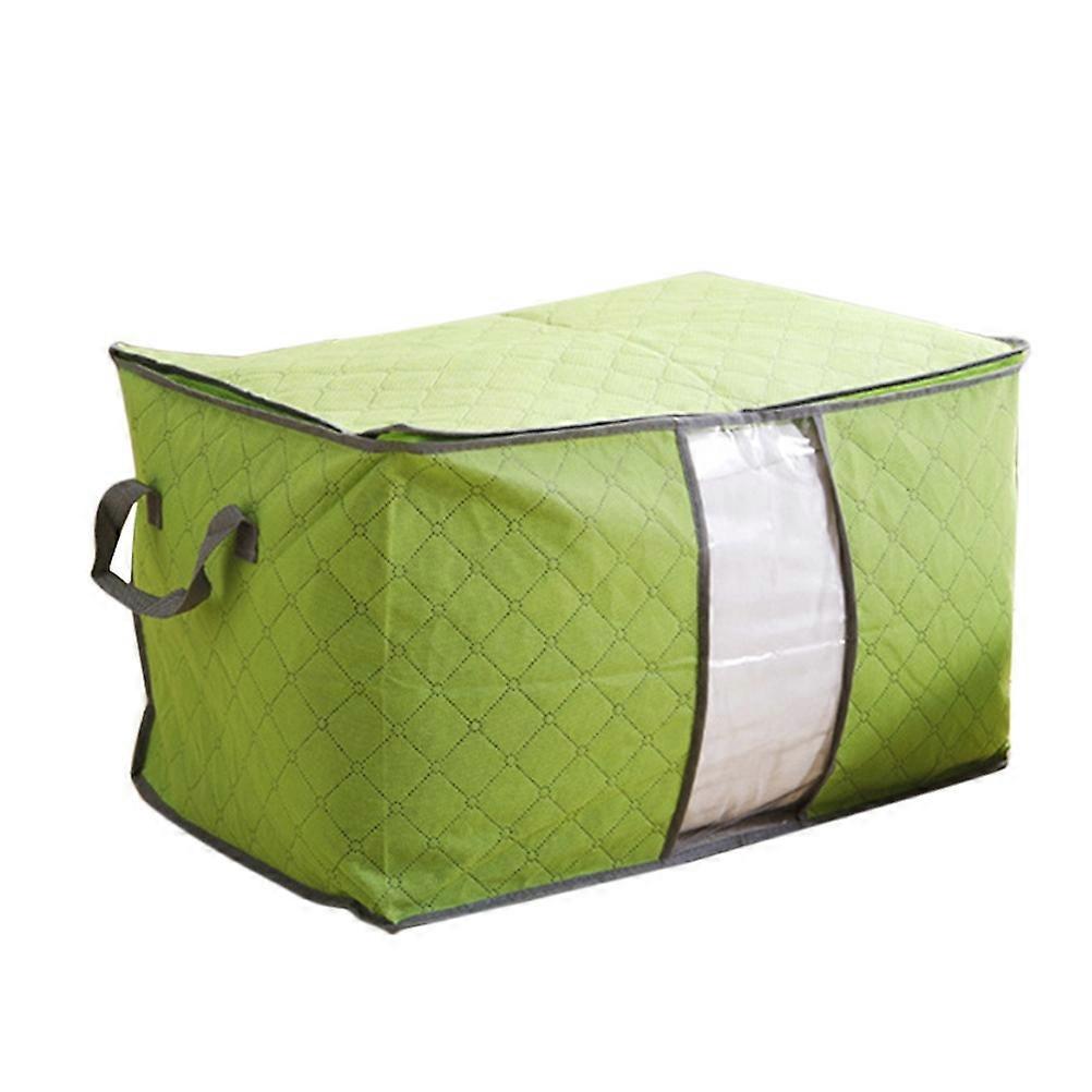 Moistureproof Bamboo Charcoal Storage Organizer Bags For Home Organization In Green With Tidy Functionality