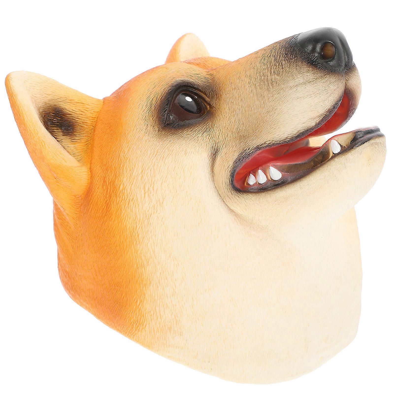 Vinyl Hand Puppet Dog Head Glove for Storytelling Role Play – Engaging Toy for Imagination and Communication Skills Development