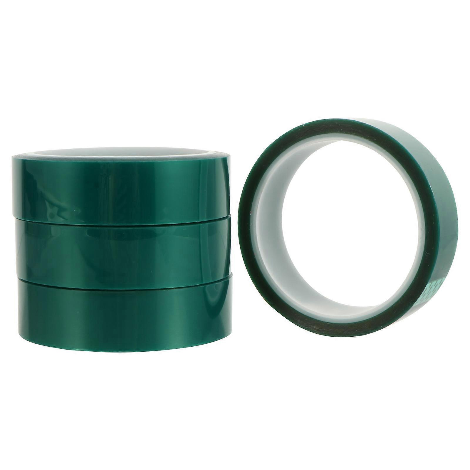 High-Temperature Resistant Tape 4 Rolls Insulating Tape For Soldering Tools Electrical Insulation 3300X2.5cm Green Thermal Sealing 4Set