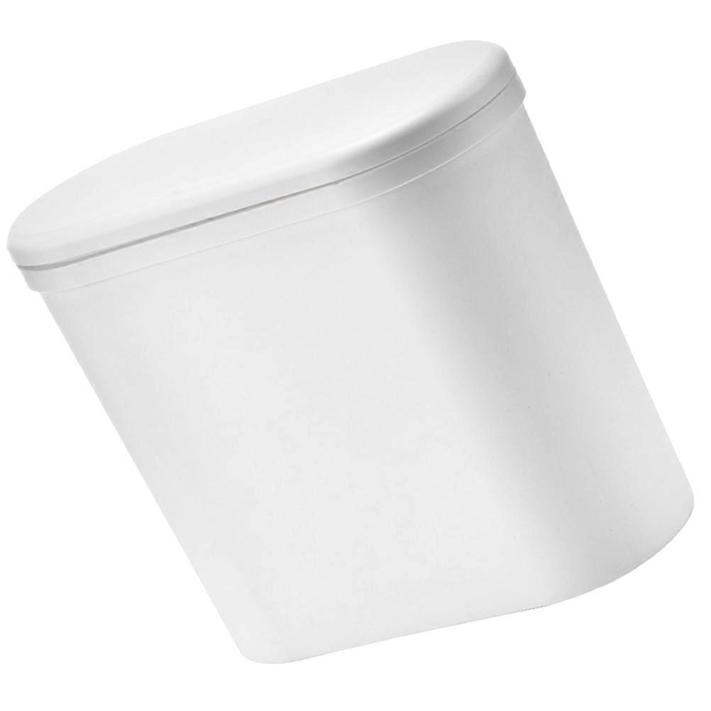 Rectangular Trash Can With Lid For Office Living Room And Kitchen Odor Prevention 1Set