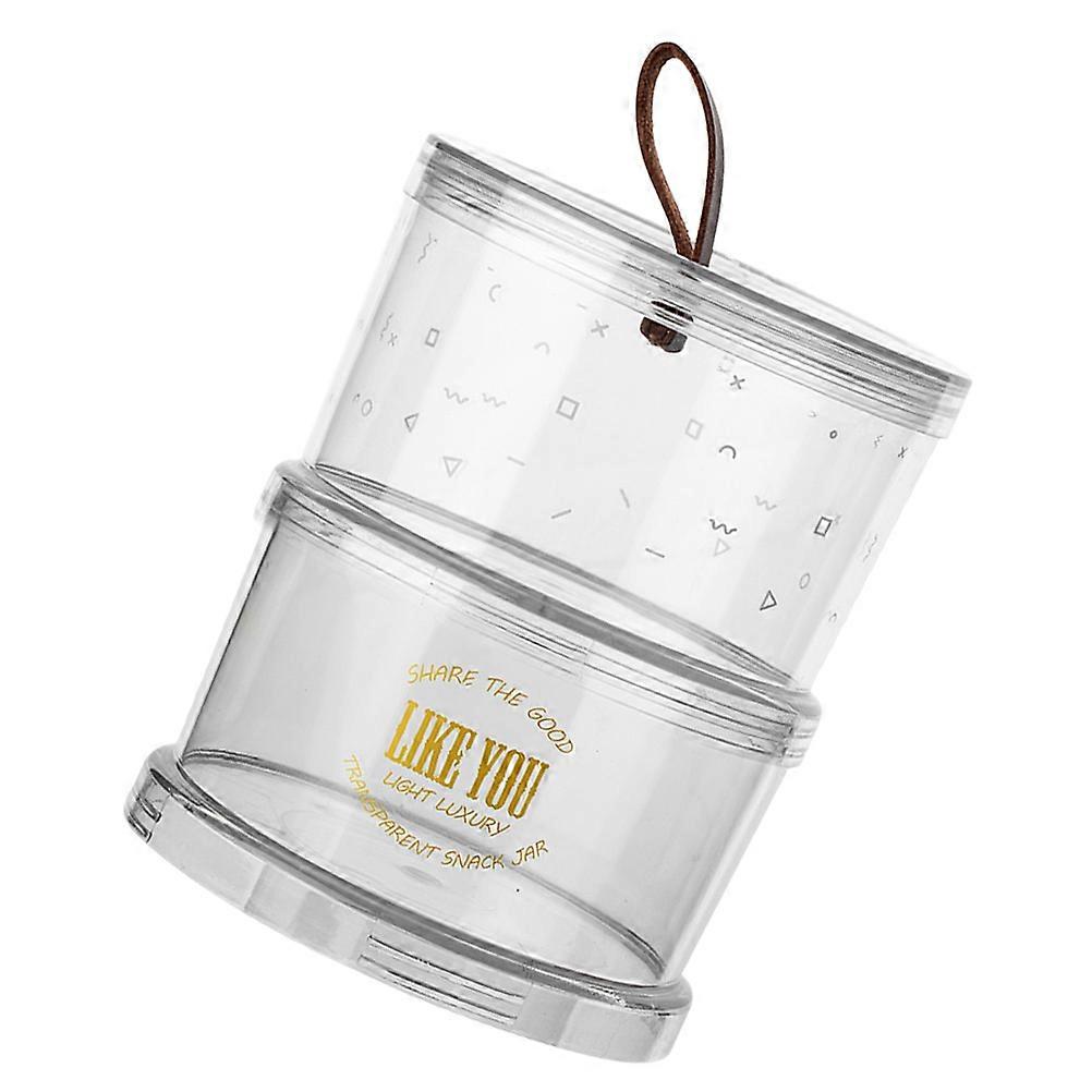 Snack Containers Multi-function Jars Cereal Storage Container Kitchen Organization 2Pcs