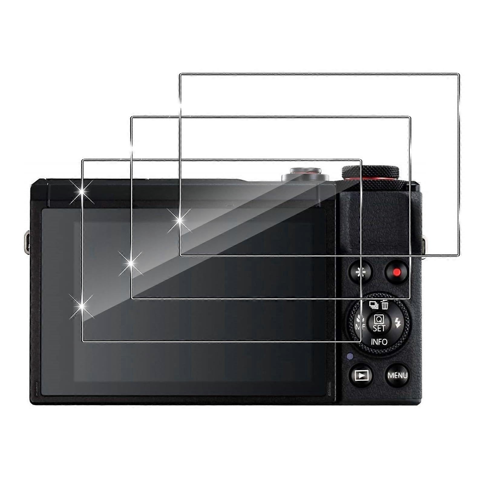 Canon G7X Mark III Tempered Glass Screen Protector, 3Pack, AntiScratch Ultra Clear 9H Hardness Camera Screen Protector