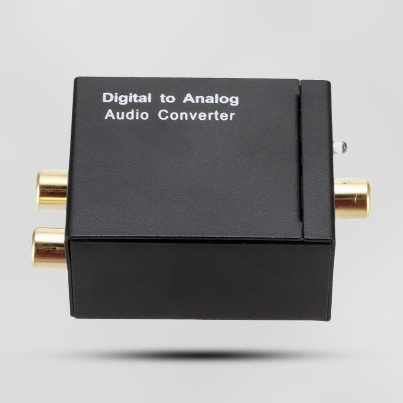 Digital Audio Converter Adapter Optical Fiber Coaxial to 3.5mm Stereo Analog Left Right Channel for Home Use