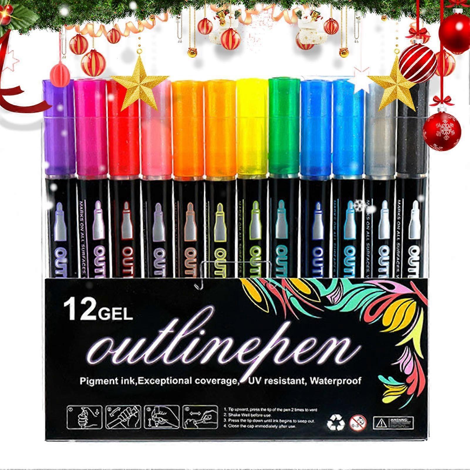Graffiti Markers for Coloring – Shimmering Highlighters, Art Highlighters  DoubleLine Graffiti Outline Markers