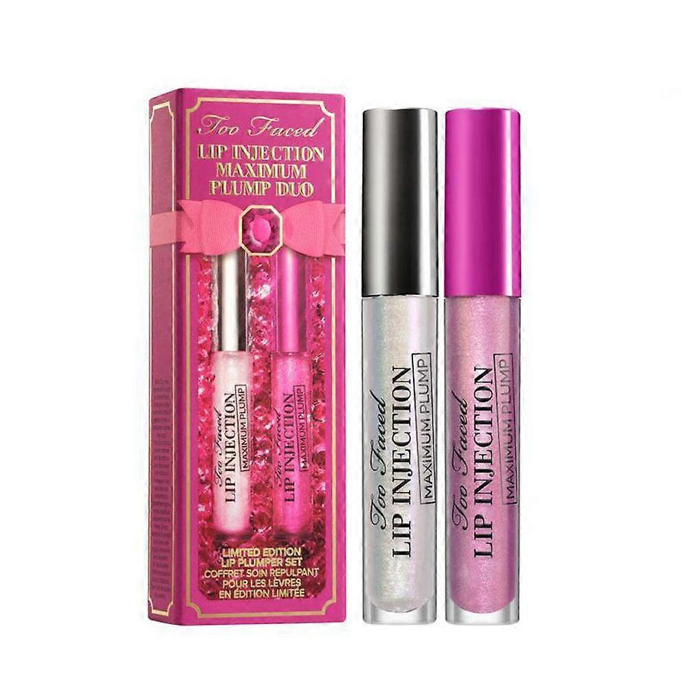 Lip Plumping Gloss Hydrating Non Sticky Lightweight For Fuller Lips 2 Colors