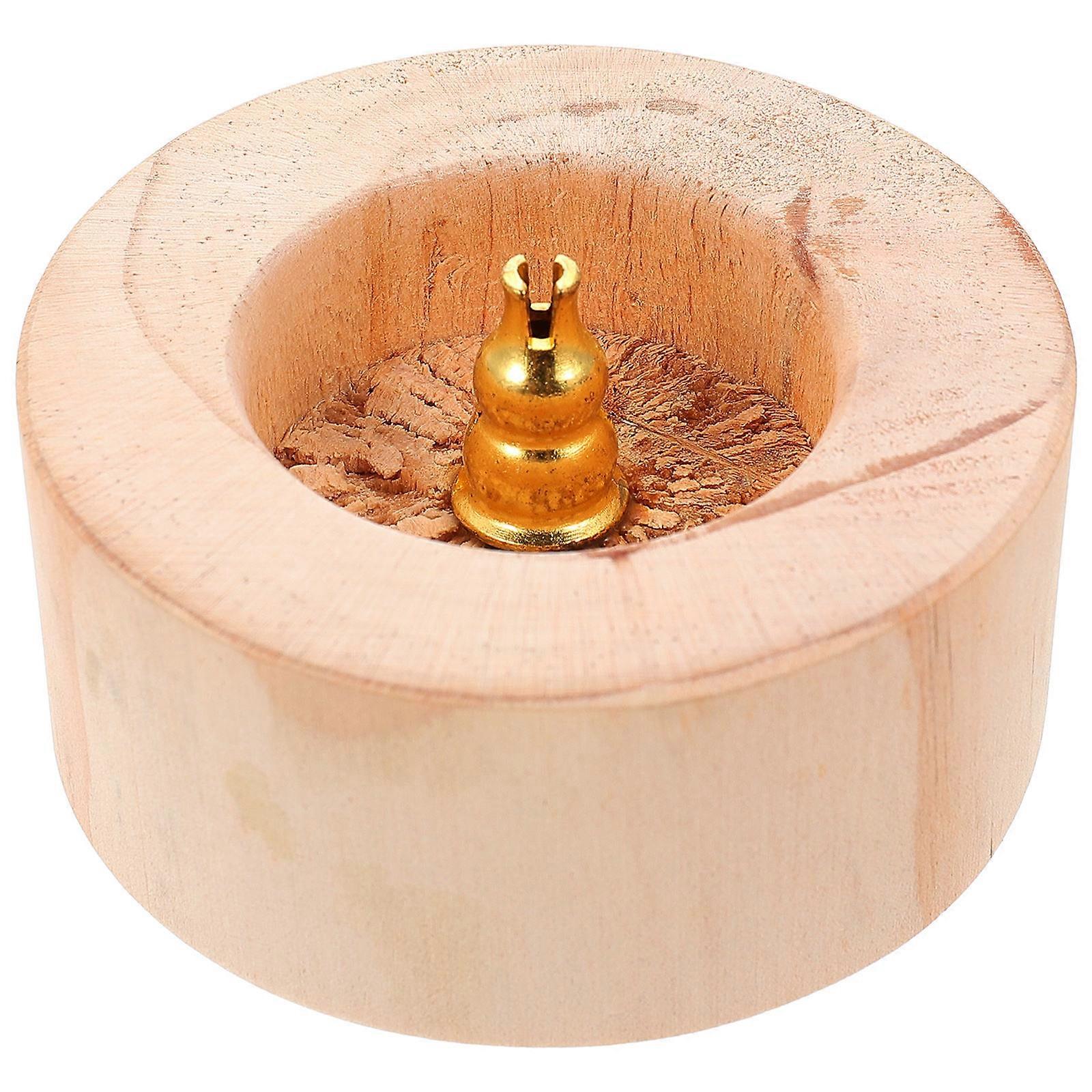 Incense Holder Round Censer For Temple Yoga Gift Giving Modern Rustic Design 2Set