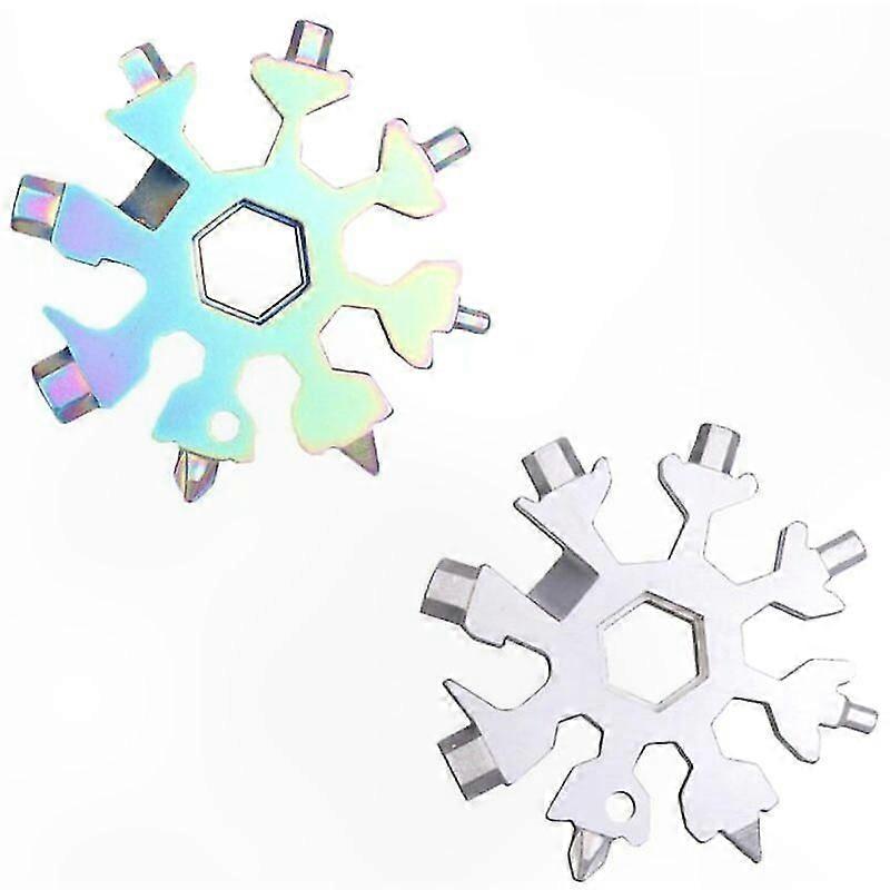 2pcs Mini Multi-Function Wrench Set Hexagon Octagonal Steel Tool for Various Applications