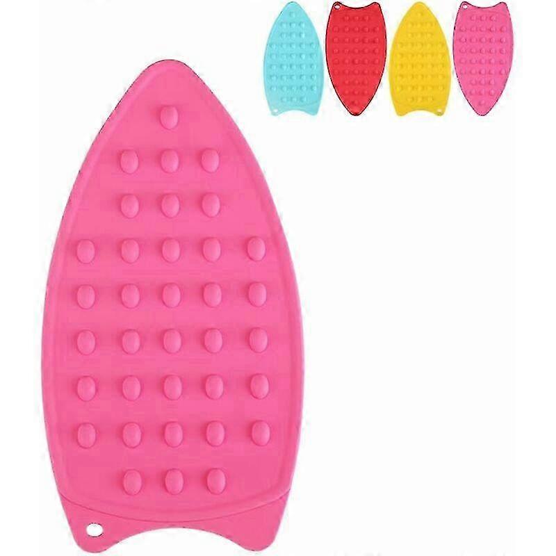 Silicone Ironing Mat, Multifunctional Silicone Iron Rest Pad for Ironing Board, Hot Safety Protection Ironing Rest Pad (4 Colors, 14X26