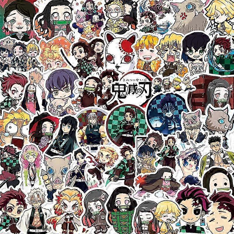 150 Ghost Blade Cartoon Version Stickers Waterproof Decorative S