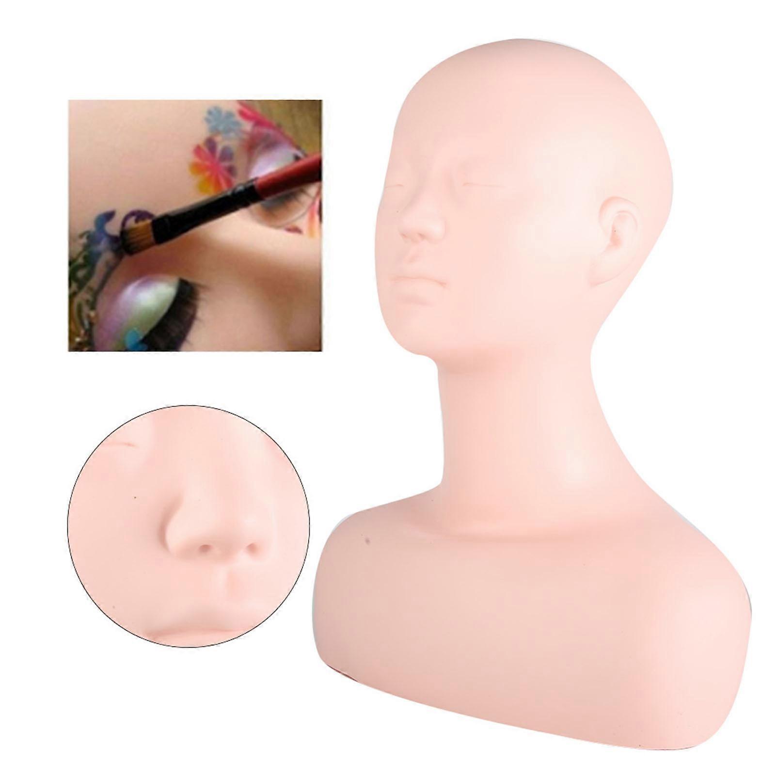 Multi-Function Massage Mannequin Head Model 40cm PVC Silicone