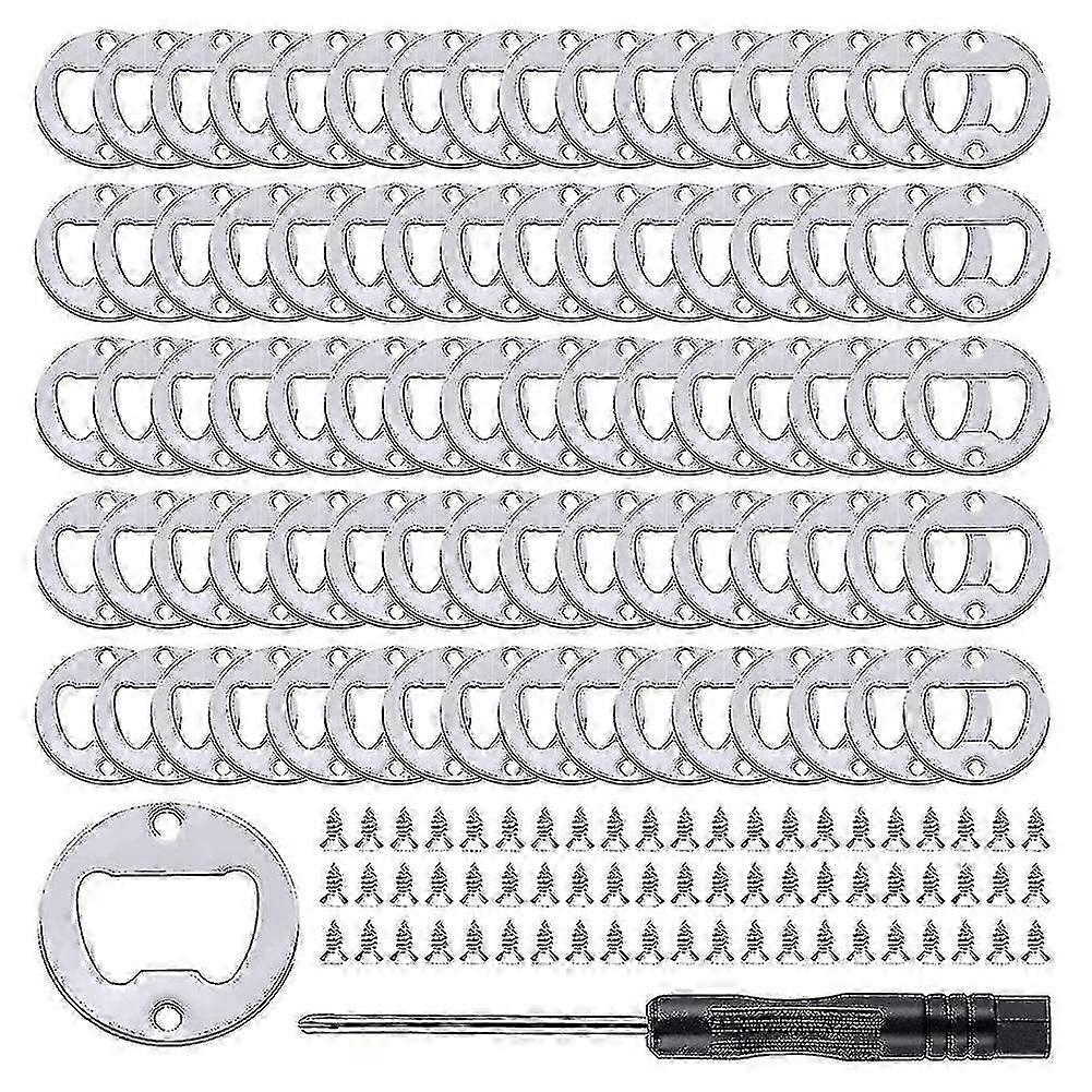 80pcs DIY Bottle Opener Inserts for Resin Molds, Beer Opener Replacement Parts and Craft Accessories