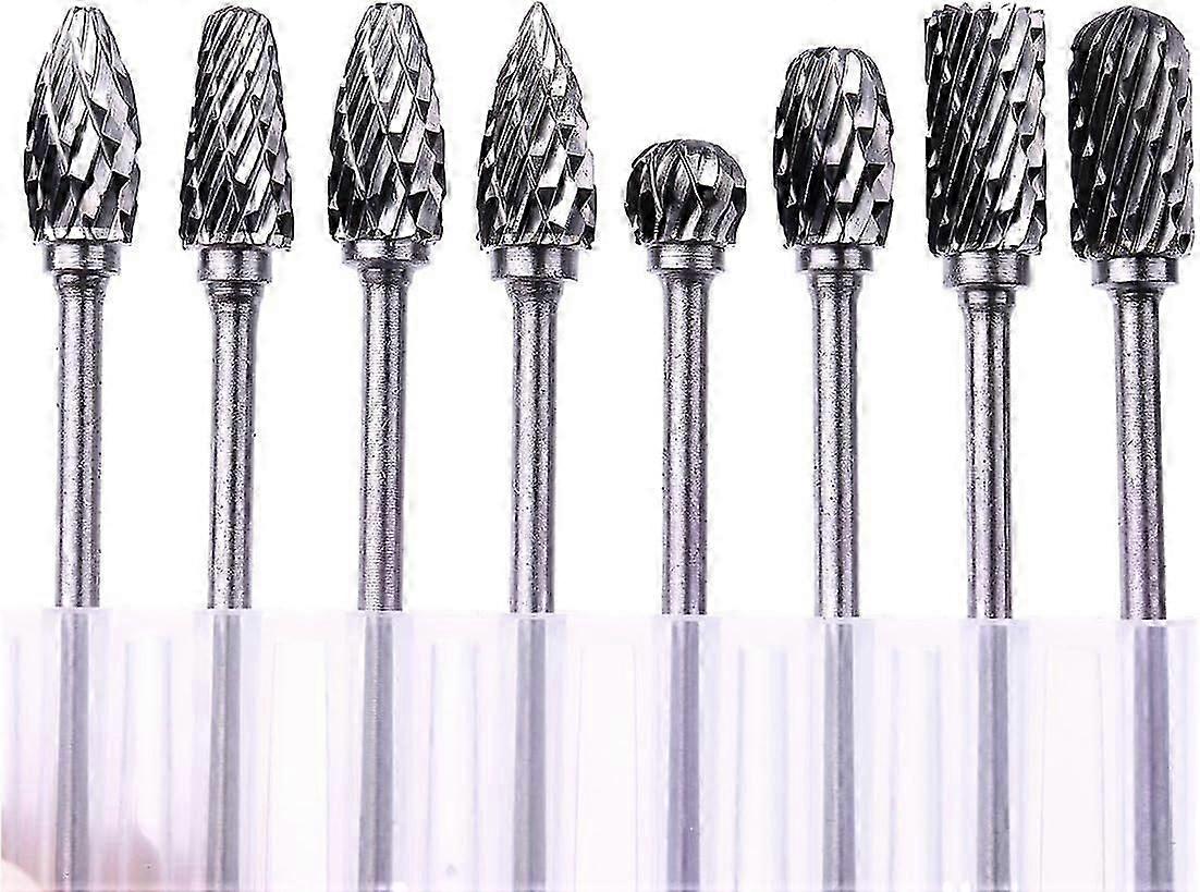 10Pcs 3/32" /2.35Mm Shank Diameter Tungsten Carbide Cutter Cnc Rotary Burr Hardness Of Hrc70
