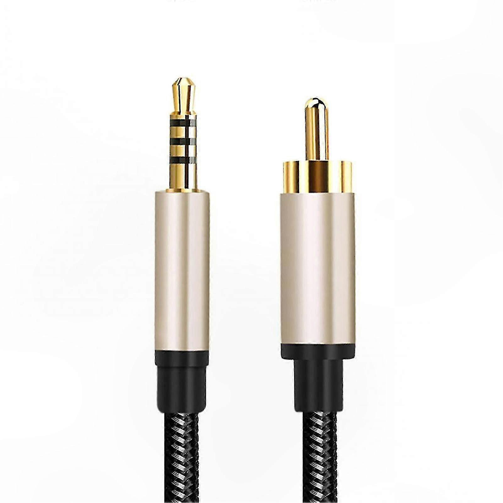 Digital Audio Coaxial Adapter Cable 3.5mm to RCA for Home Stereo Systems Projectors and Speakers Connection Solution