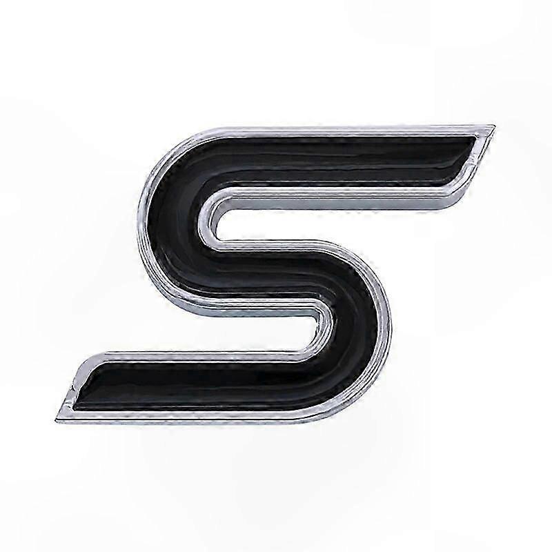 3D Metal S Emblem Car Grill Badge Decal for Front Trunk Accessory Fit Multiple Models
