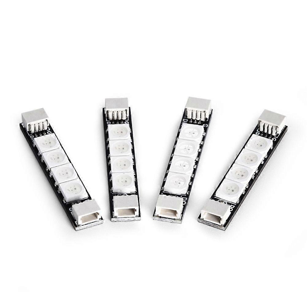 4PCS Programable 2812 Arm LED Light Armlight 5V RGB for RC FPV Racing