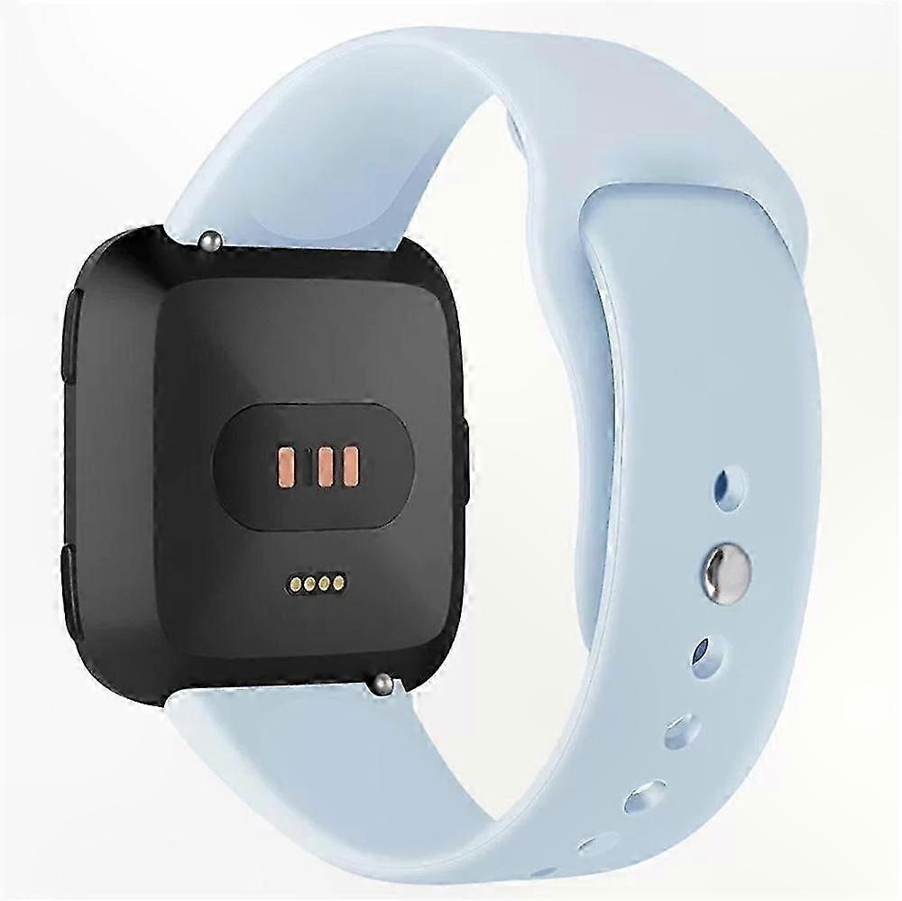 Light Purple Silicone Band for Fitbit Versa 1/2/Lite Soft Rolled Replacement Strap