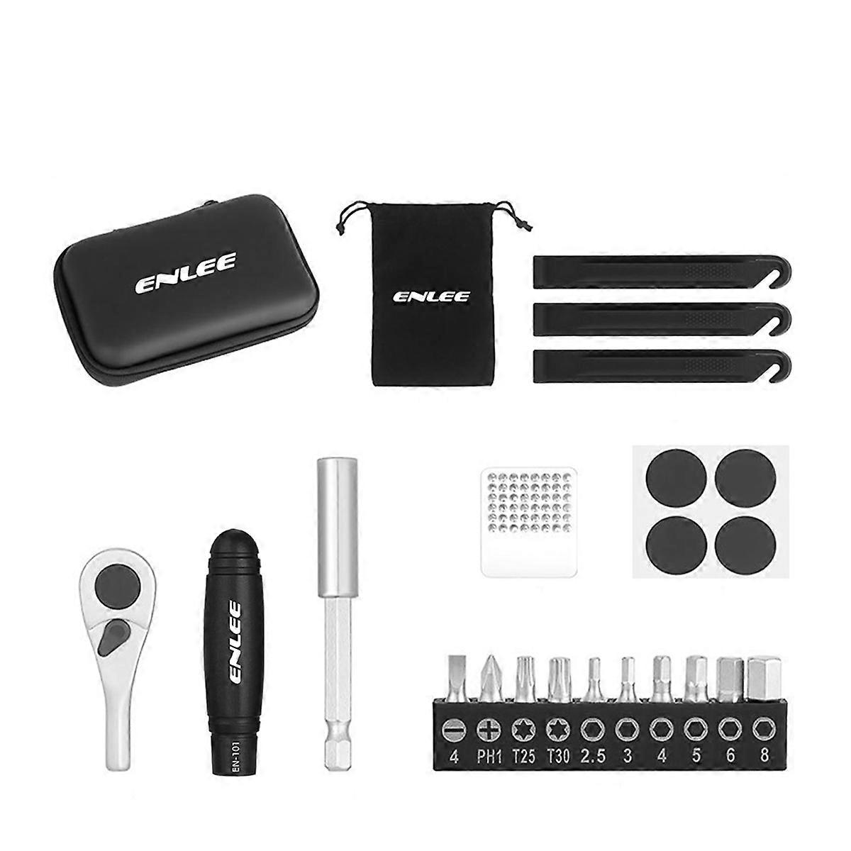 Bicycle Mini Ratchet Wrench Set Multi Functional Repair Kit